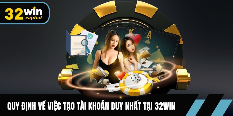 Quy định về việc tạo tài khoản duy nhất tại 32win
